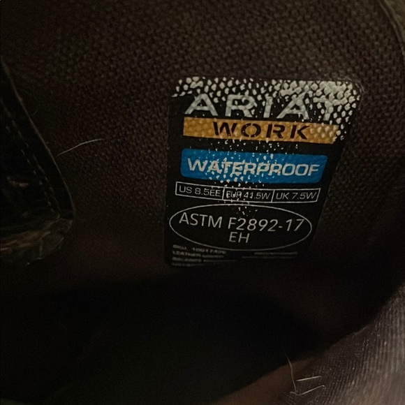 Ariat Work Steel Toe waterproof Boots ASTM
F2413-17 Size 8.5 EE - Picture 10 of 10